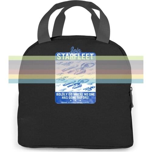 Star Trek: Join Starfleet White women men Portable insulated lunch bag adult student
