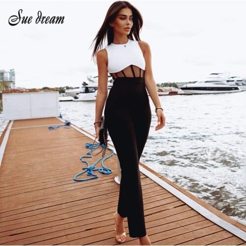 Женские вечерние брючные комбинезоны SUE DREAM China At AliExpress