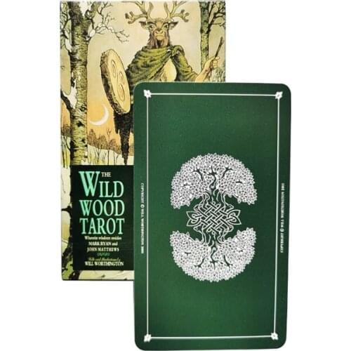 Nature tarot cards mysterious animal playing cards game for party family board game The tree double snake winding pattern