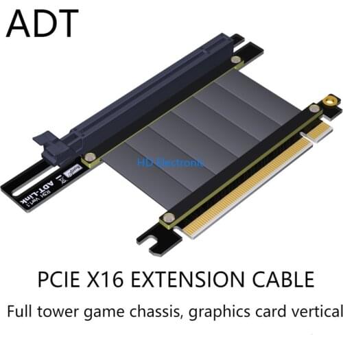 Pcie x16 pci-e 16x Graphics Card Extension cable For Antec CoolMaster Corsair Gigabyte MSI PHANTEKS Deepcool Segotep TT Chassis