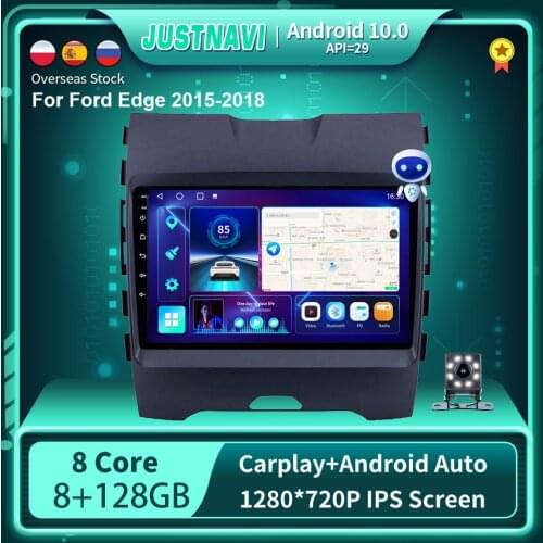 9" Newest Android 10.0 Smart Car Radio Video Player For Ford Edge 2015-2018 Auto Multimedia GPS Stereo Carplay 6G 128G No DVD
