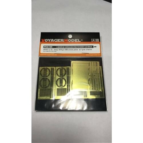 Voyager PEA185 1/35WWII U.S. Jeep Willys MB snow plow w/ tyre chains For TAMIYA Upgrade Kit