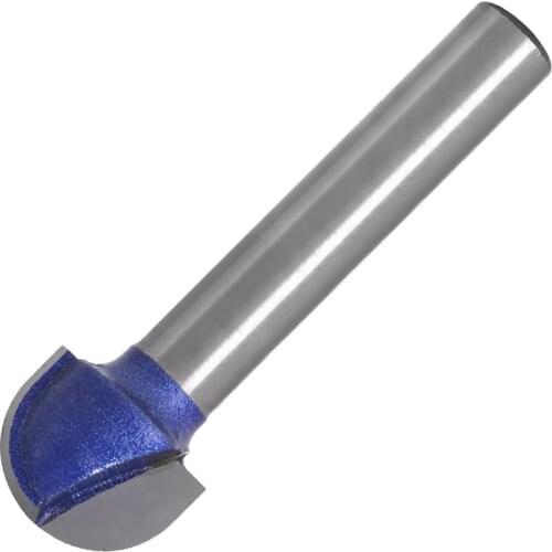 1/4" 6.35mm Shank Level Ball Nose Router Bit End Mill Round Cove Box CNC Radius Core Core Milling Bit