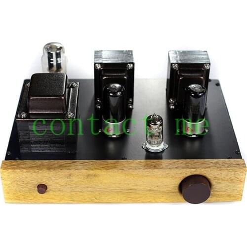 12AX7 push 6P6P 6V6GT desktop low-power tube amplifier, manual scaffolding, output power: 4W+4W, input sensitivity: 800mV