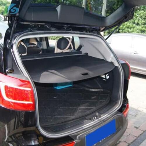2015 Car Styling! Black Car Rear Cargo Cover Trunk Shield Security Cover Parcel Shelf For KIA Sportager 2010-2015
