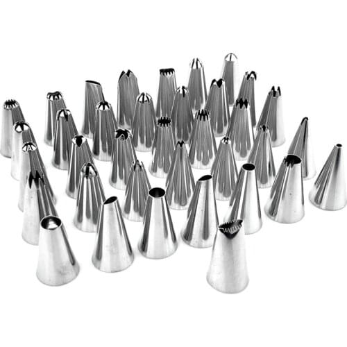 36Pcs/Set Stainless Steel Icing Piping Cake Nozzles Russian Pastry Decorating Tips Baking Tools For Cake Dessert