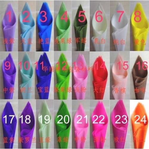 50CMX50CM 50pieces/lot Solid Color Tissue Paper Gift Packing Paper Flower Wrapping Material Many Colors E10