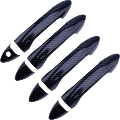 8PCS/SET Carbon Fiber Texture Car Door Handle Covers Trims Moulding Decoration fit for Honda Accord 2013 2014 2015 2016 2017