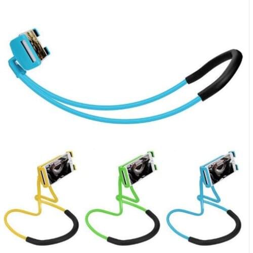 Adtismark Lazy Neck Phone Holder Stand For iPhone Desk 360 Degree Rotation Mobile Phone Mount Bracket Cell Phone Holder Stand