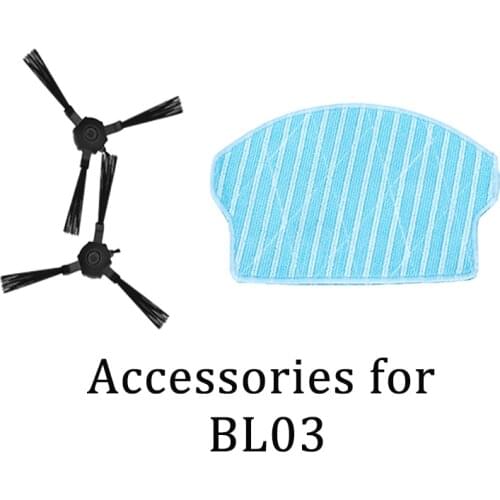 Accessories for BVRILA vacuum cleaner robot Dishcloth, side brush