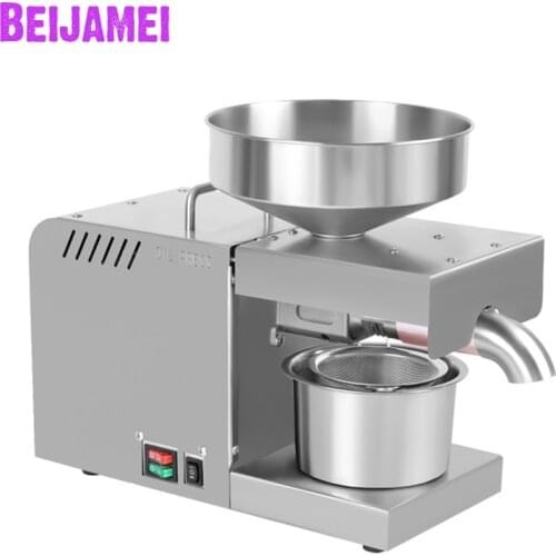 BEIJAMEI Oil Presser Machine Sunflower Rapeseed, Tea, Peanuts, Sesame, Walnuts Seeds Oil Press Machine Home Oil Extraction