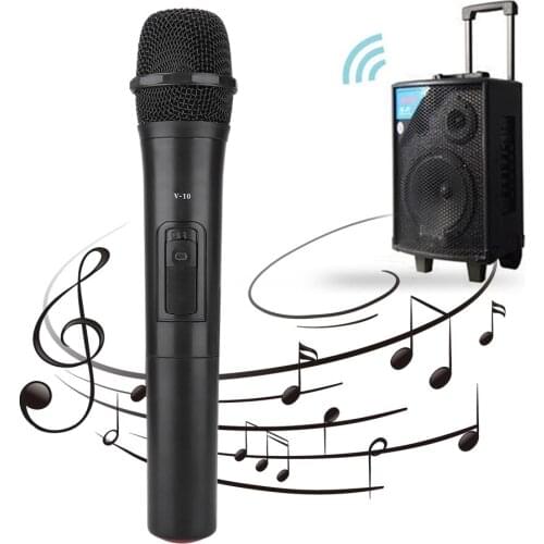 SOONHUA UHF Wireless Handheld Microphone Audio Amplifier Universal Microphones With USB Receiver For Karaoke Church Performance