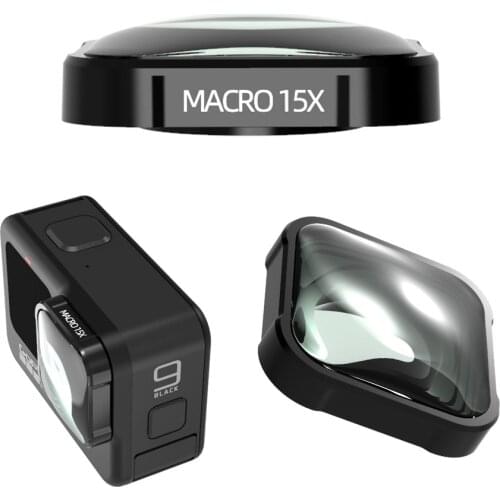 Camera Lens Filter 15X Macro Filter for Gopro Hero 9 Back Action Mini Camcorder Accessories