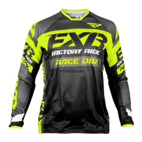 DH Motocross MX FXR Long Sleeve MTB Jersey Cross-country Motorcycle Riding Downhill Jersey mtb jersey motocross