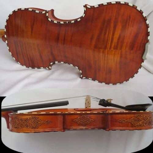 Strad style SONG Brand maestro inlay shell/carving rib violin 4/4 #10460