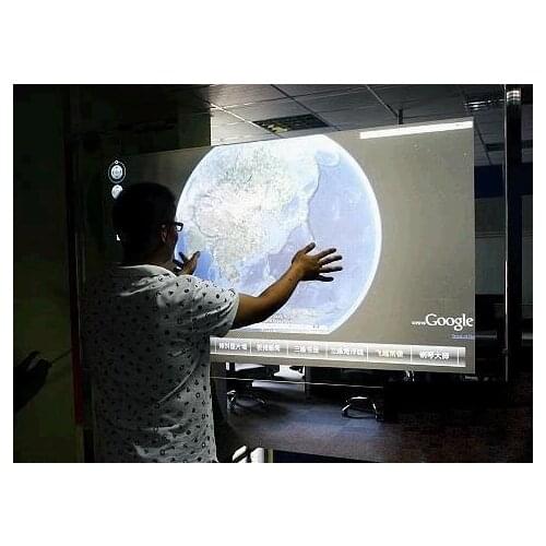 Driver free 50 inch Truly 6 points multitouch interactive touch foil for window glass