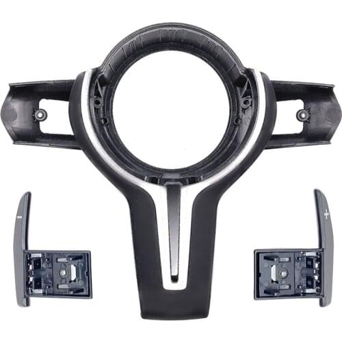 Leather Steering Wheel Cover Upgrade For BMW F10 F11 F20 F25 F30 F32 F48 3 5 Series Assembly Shift Paddle Accessories