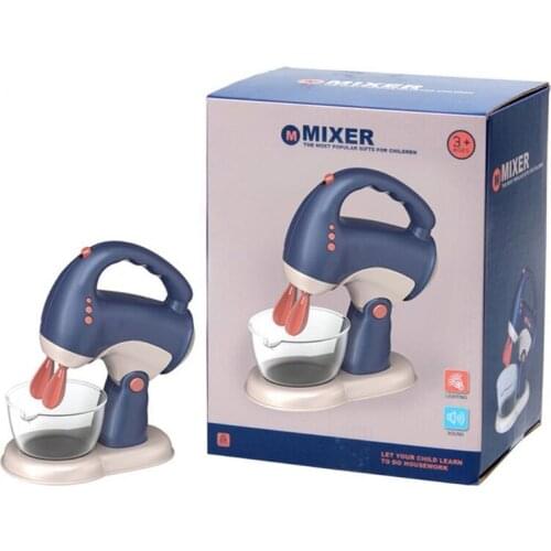 Miniature Toy Electric Mixer Kitchen Set Play House Toy Toddler with Real Sound & Light Girls Pretend Play Role-Play Set