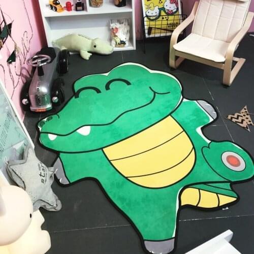 Cartoon Cute Elephant Crocodile Living Room Carpets Kids Play Game Crawling Floor Mat Living Room Decoration Baby Gifts Tapete