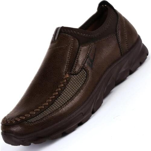 Male Shoes Adult Sapato Masculino Plus Size 38-48 Men Casual Shoes Slip On Loafers Flats Breathable Shoes