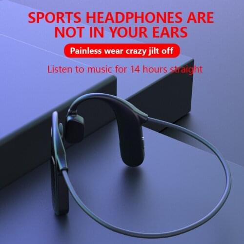 Bone Conduction Earphone Waterproof HiFi Sport Headphone Bluetooth 5.0 Headsets Tws Wireless Headphones Music Handfree
