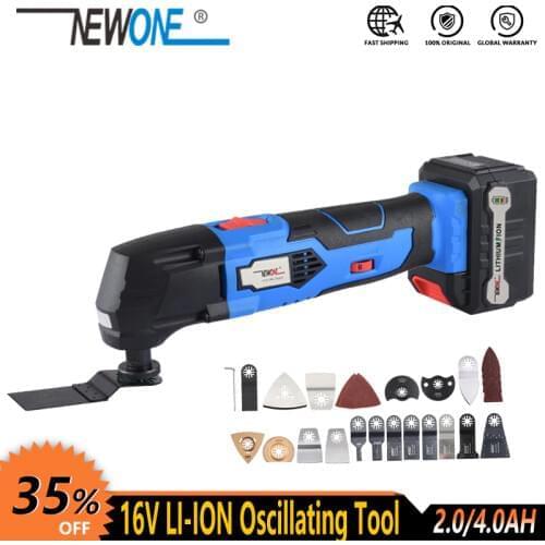 NEWONE 16V Li-ion multi-function tool oscillating tool with battery electrical renovator trimmer saw power tool machine