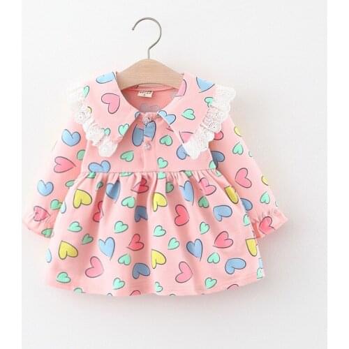 Baby Girl Dress Long Sleeve Autumn Winter Dress 1 Year Birthday Princess Dresses Toddler Girls Infant Baby Clothing Dresses