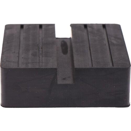 Car Lift Jack Stand Rubber Pads Square Universal Slotted Frame Rail Floor Jack Guard Adapter Pad Automobiles Vehicle Repair Kit