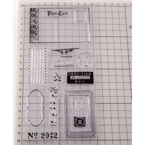 Airplane CLEAR STAMPS DIY Scrapbooking Card Album Paper Craft Rubber Transparent Silicon Clear Stamp