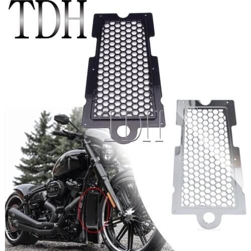 Motorcycle Honeycomb Mesh Radiator Grille Guard Protector Grill Cover For Harley Softail Fat Bob Glide FLSB FLSL FXLR 2018-Up