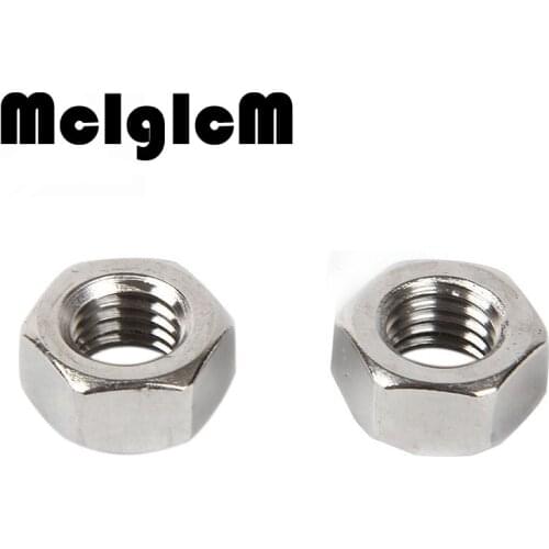 H054 50Pcs DIN934 Stainless Steel Hex Nut Hexagon Nuts HW009 M2 M2.5 M3 M4 M5 M6 M8 M10 304