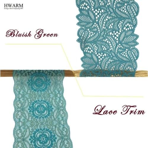 10yards Bluish green lace fabric exquisite export garment Bras accessories wedding decoration christmas silk water-soluble lace