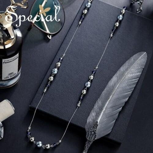 The SPECIAL New Fashion euramerican trend long skin-lined thin necklace glasses chain Downton home，S2044N