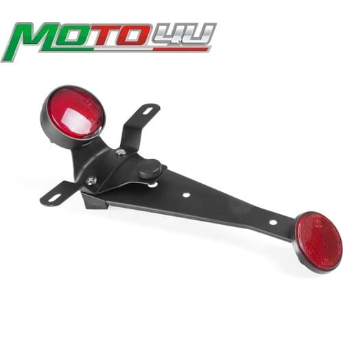 Cafe Racer LED Small round Tail Light Brake light license plate light belt bracket CE certification Vintage