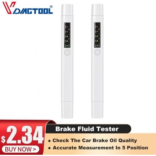 OBD2 new Brake Fluid Liquid Tester Pen With 5 LED Car Auto Vehicle Tools Diagnostic Tools Mini Brake Fluid Tester For DOT3/DOT4