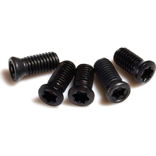 High-quality M2 M2.5 M3 M3.5 M4 M5 Hardened Black Alloy Steel Grade 12.9 Torx Screws For Replaces Carbide Insert CNC Lathe Tool