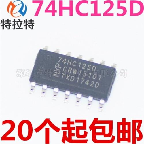 10pcs/lot 74HC125D SOP14 74HC125 SOP SN74HC125DR SOP-14 SN74HC125 SMD new and original IC