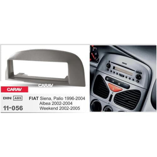1Din Radio Fascia for FIAT Siena Palio Albea Weekend Stereo Panel Mounting Installation Dash Kit Trim Frame CARAV 11-056