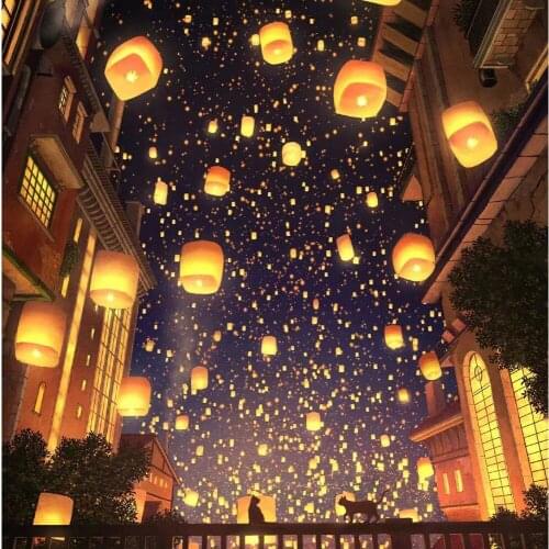 5D DIY Starry Sky Light Scenery Series Photo Square/Round Diamond Mosaic Diamond Painting Various Environmental Decoration