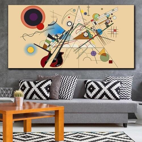 Large Size WASSILY KANDINSKY Abstract Wall Art Painting Prints and Posters Canvas Picture For Living Room Bedroom Home Decor