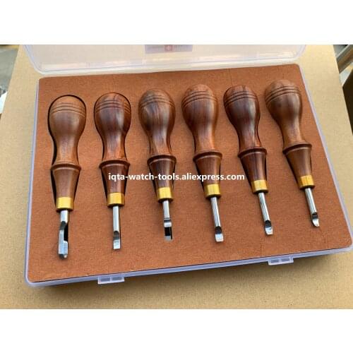 Free Shipping 6pcs/set Different sizes Watch Case Opener Knife Back Cover Pry Remover for Battery Replacement Watch Repair