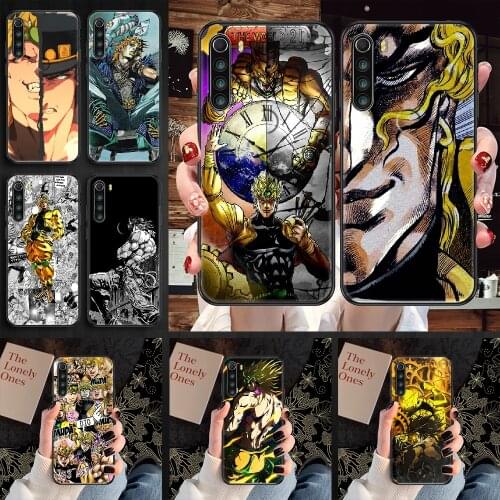 Dio Brando JoJos Bizarre Adventure Phone case For Xiaomi Redmi Note 7 7A 8 8T 9 9A 9S 10 K30 Pro Ultra black trend Etui tpu