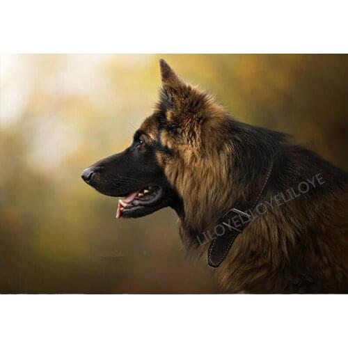 Diy Handwork 5D Diamond Mosaic Diamond Painting German Shepherd picture of Rhinestones Full Diamond Embroidery Sale Decor TY211