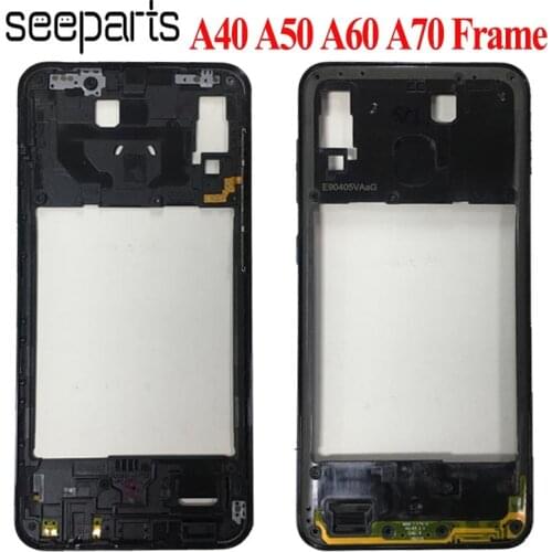 For Samsung Galaxy A40 A50 A60 a70 Middle Frame Housing Case A405 A505 A606 A705 Middle Frame Bezel Middle Plate Replacement