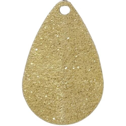 DoreenBeads Copper Charm Pendants Teardrop Brass Tone Blank 20mm( 6/8") x 13mm( 4/8"),30 PCs