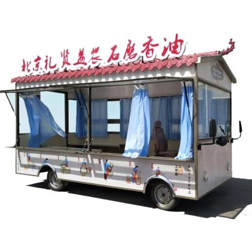 Electric Food truck/hot Dog cart/Breakfast Wagon Stainless Steel Food Truck Equipment
