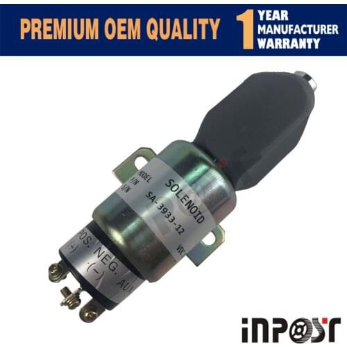 In Stock SA-3933-12 12V Stop Solenoid Valve For Caterpillar 3064 3066 1751-12E7U1B1S5A SA-3766T-12