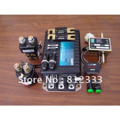 Curtis 1243-4220 24V 200A Controller Assembly Combo 13 In 1 Contactor Meter Throttle Fuse For Pallet Truck Golf Cart