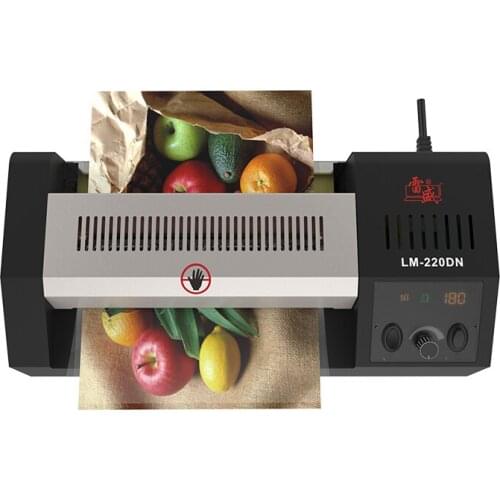 A4 Photo Laminator Office Home Laminator Commercial Glue Machine Hot and Cold Laminating Machine LM-220DN