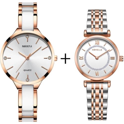 NIBOSI Fashion Women Watches Rose Gold Ladies Bracelet Watches Reloj Mujer 2020 New Creative Waterproof Quartz Watches For Women